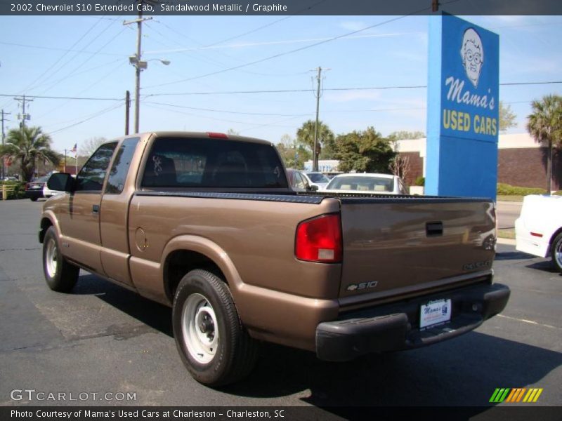 Sandalwood Metallic / Graphite 2002 Chevrolet S10 Extended Cab
