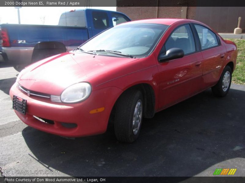 Flame Red / Agate 2000 Dodge Neon ES