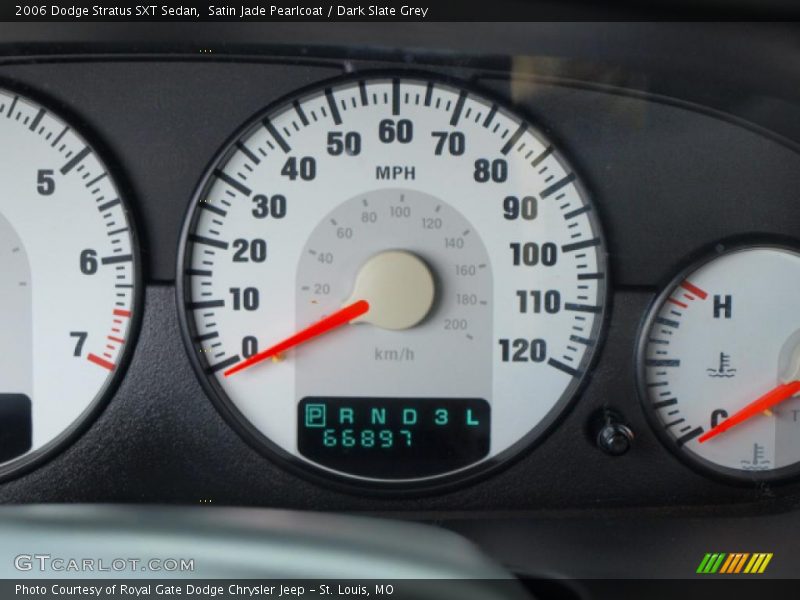 Satin Jade Pearlcoat / Dark Slate Grey 2006 Dodge Stratus SXT Sedan