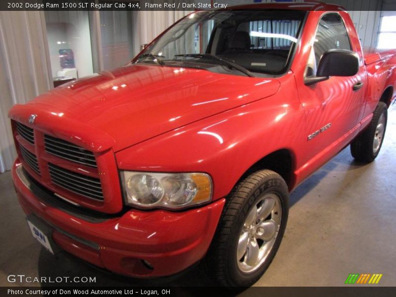 Flame Red / Dark Slate Gray 2002 Dodge Ram 1500 SLT Regular Cab 4x4