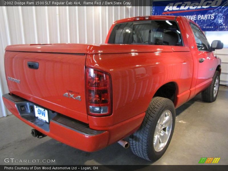 Flame Red / Dark Slate Gray 2002 Dodge Ram 1500 SLT Regular Cab 4x4
