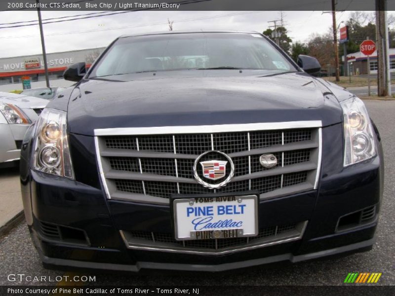 Blue Chip / Light Titanium/Ebony 2008 Cadillac CTS Sedan