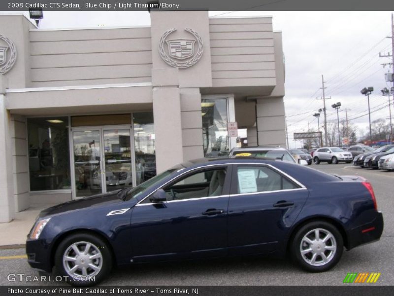 Blue Chip / Light Titanium/Ebony 2008 Cadillac CTS Sedan