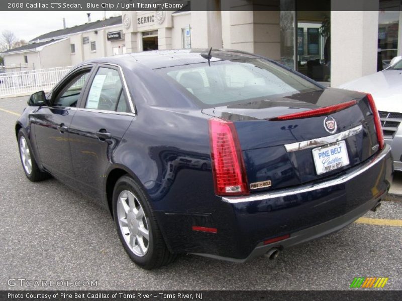 Blue Chip / Light Titanium/Ebony 2008 Cadillac CTS Sedan