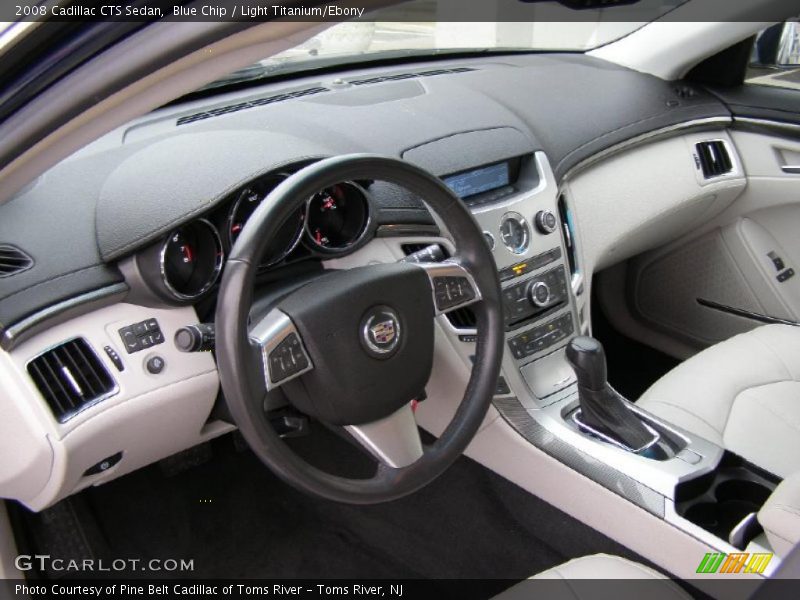 Blue Chip / Light Titanium/Ebony 2008 Cadillac CTS Sedan