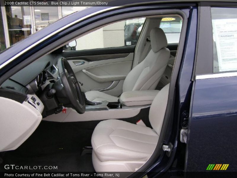 Blue Chip / Light Titanium/Ebony 2008 Cadillac CTS Sedan