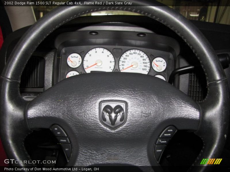 Flame Red / Dark Slate Gray 2002 Dodge Ram 1500 SLT Regular Cab 4x4