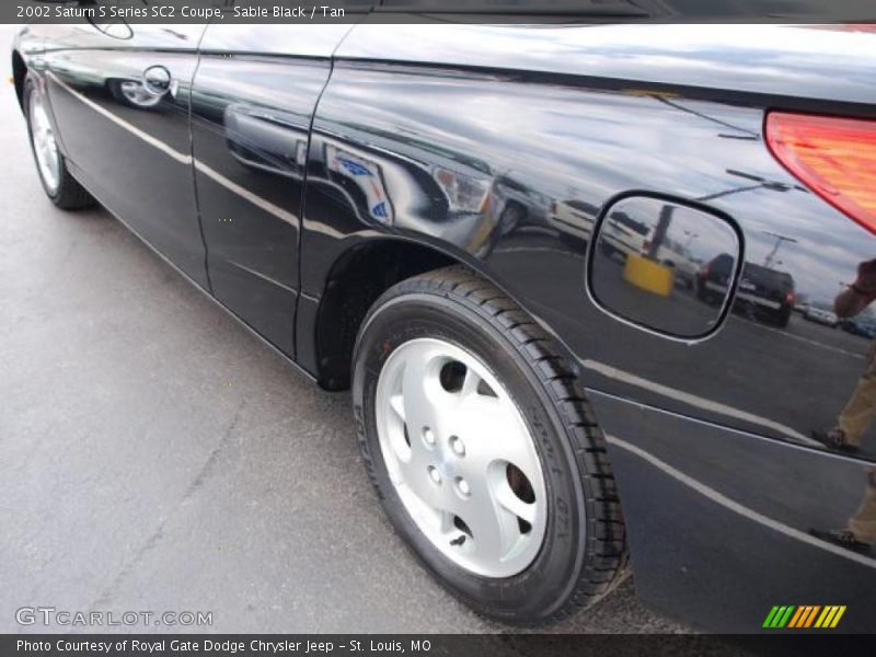 Sable Black / Tan 2002 Saturn S Series SC2 Coupe