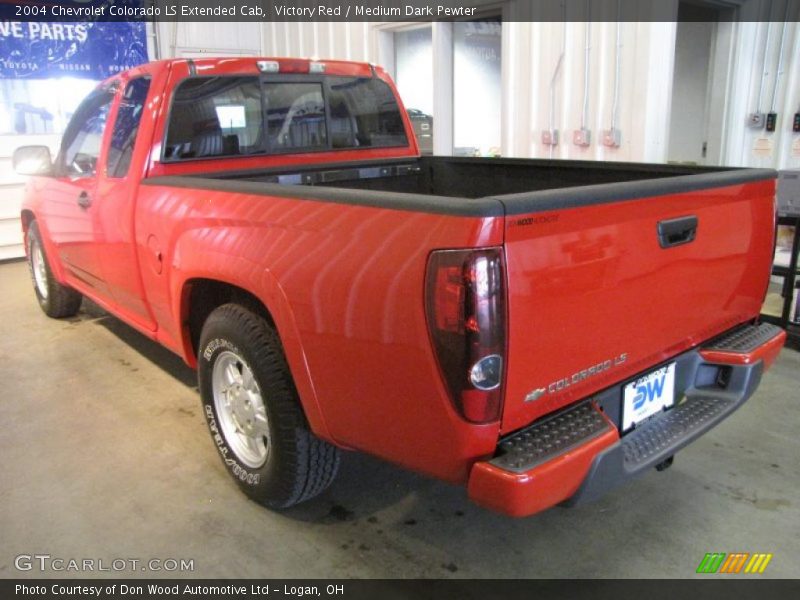 Victory Red / Medium Dark Pewter 2004 Chevrolet Colorado LS Extended Cab