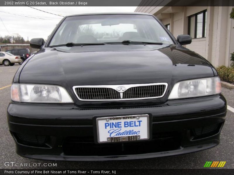 Black Obsidian / Beige 2002 Infiniti G 20 Sedan