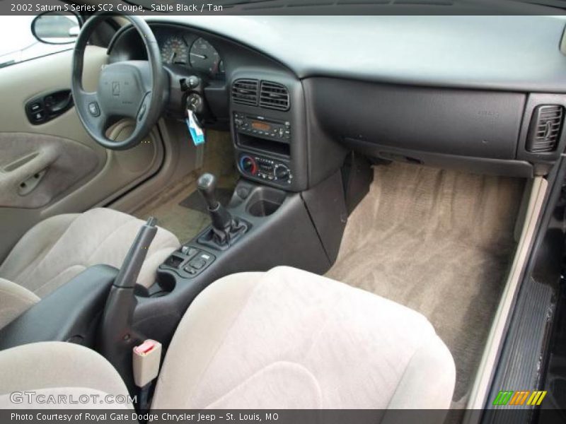 Sable Black / Tan 2002 Saturn S Series SC2 Coupe