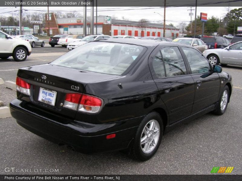 Black Obsidian / Beige 2002 Infiniti G 20 Sedan
