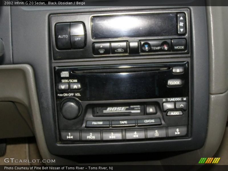 Controls of 2002 G 20 Sedan