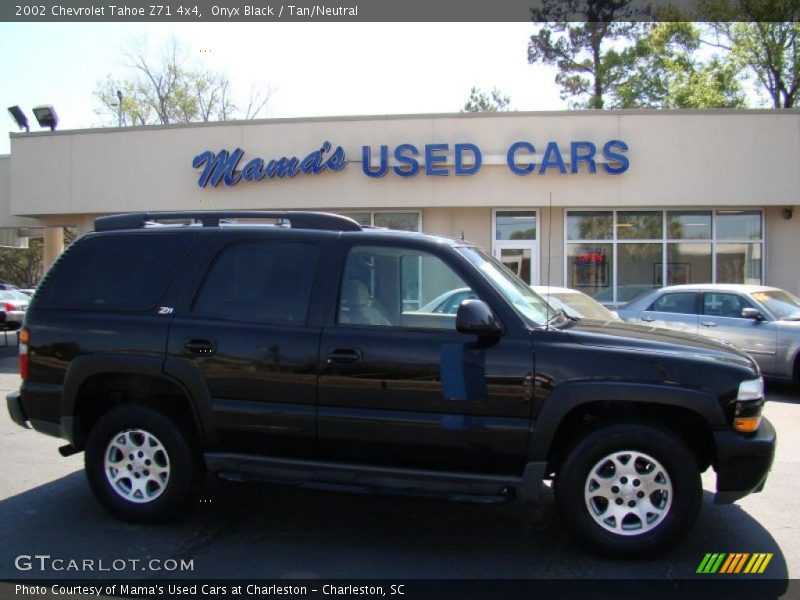 Onyx Black / Tan/Neutral 2002 Chevrolet Tahoe Z71 4x4