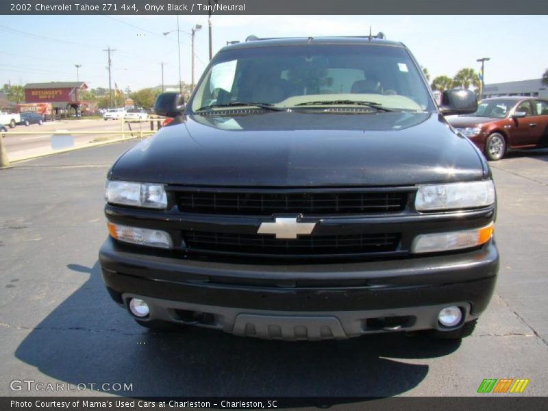 Onyx Black / Tan/Neutral 2002 Chevrolet Tahoe Z71 4x4