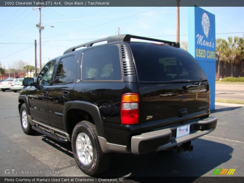 Onyx Black / Tan/Neutral 2002 Chevrolet Tahoe Z71 4x4