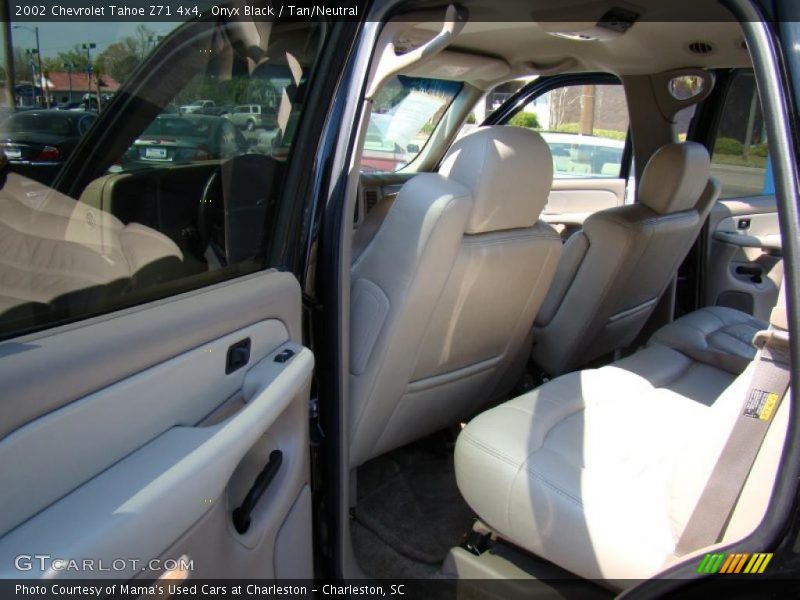 Onyx Black / Tan/Neutral 2002 Chevrolet Tahoe Z71 4x4