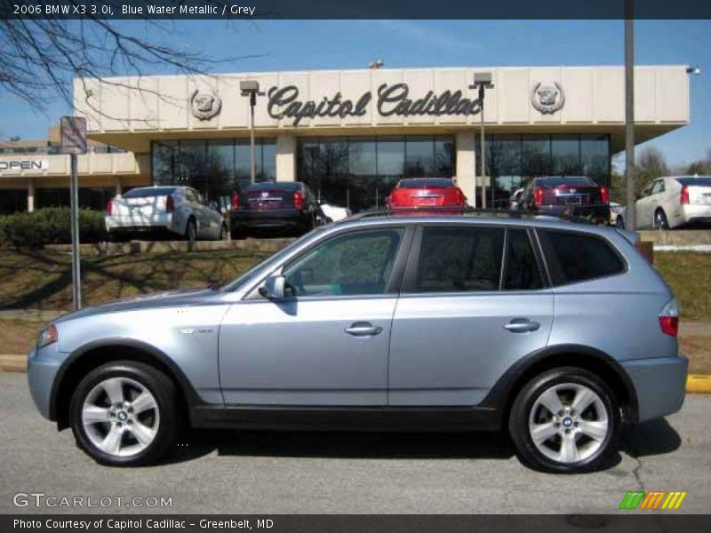 Blue Water Metallic / Grey 2006 BMW X3 3.0i