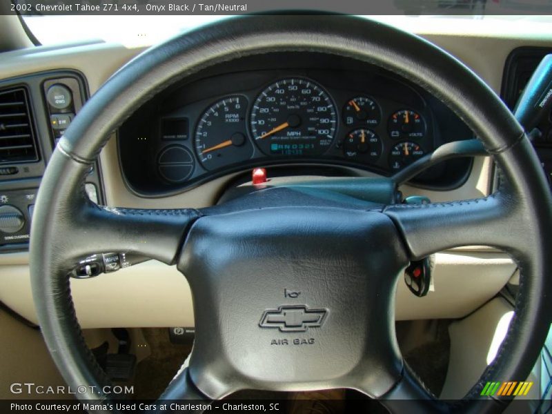Onyx Black / Tan/Neutral 2002 Chevrolet Tahoe Z71 4x4