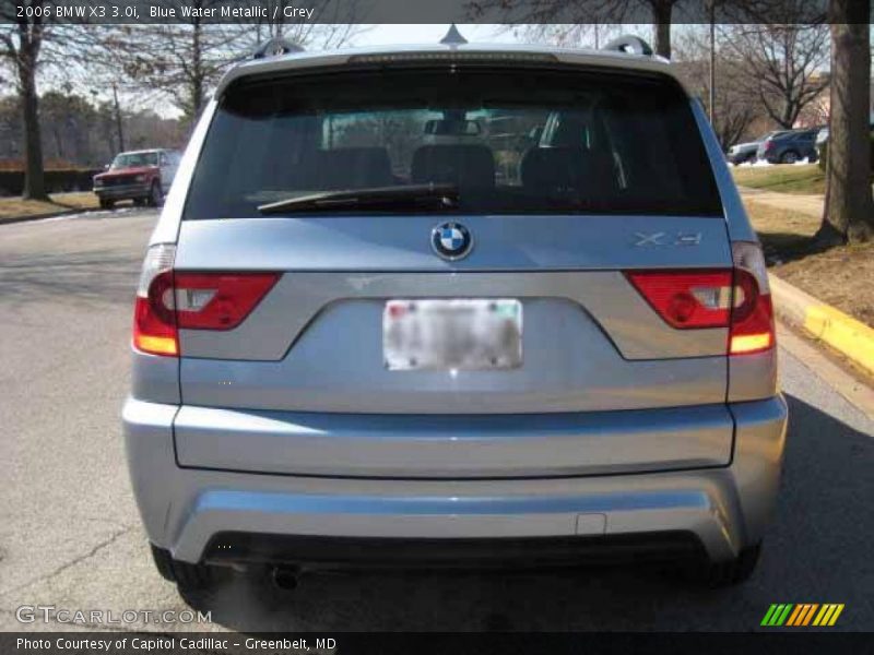 Blue Water Metallic / Grey 2006 BMW X3 3.0i