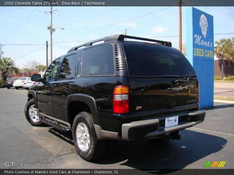 Onyx Black / Tan/Neutral 2002 Chevrolet Tahoe Z71 4x4