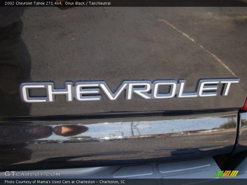 Onyx Black / Tan/Neutral 2002 Chevrolet Tahoe Z71 4x4