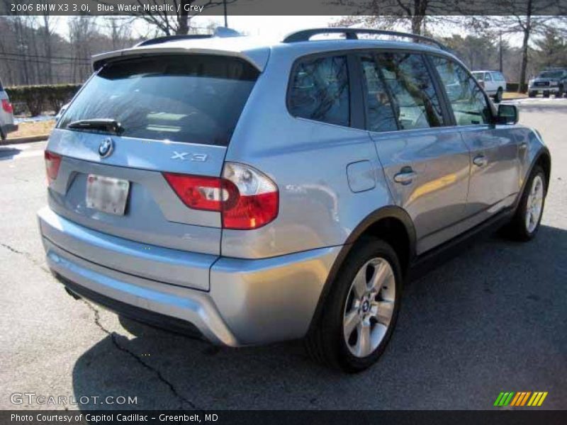 Blue Water Metallic / Grey 2006 BMW X3 3.0i