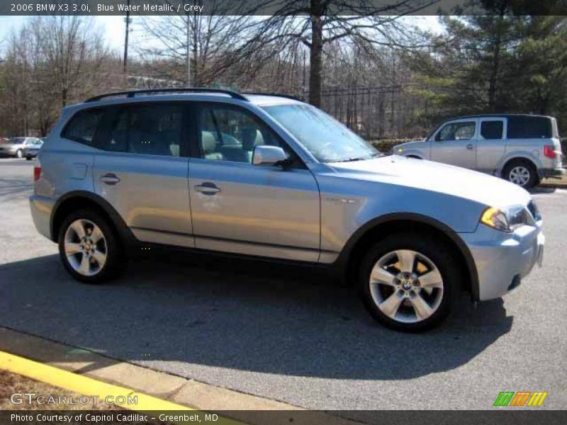 Blue Water Metallic / Grey 2006 BMW X3 3.0i