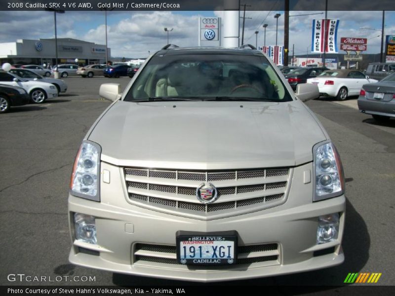 Gold Mist / Cashmere/Cocoa 2008 Cadillac SRX 4 V6 AWD