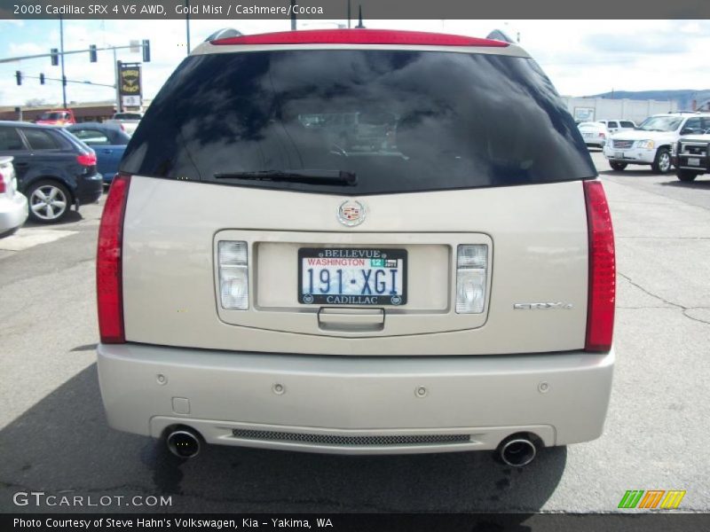 Gold Mist / Cashmere/Cocoa 2008 Cadillac SRX 4 V6 AWD