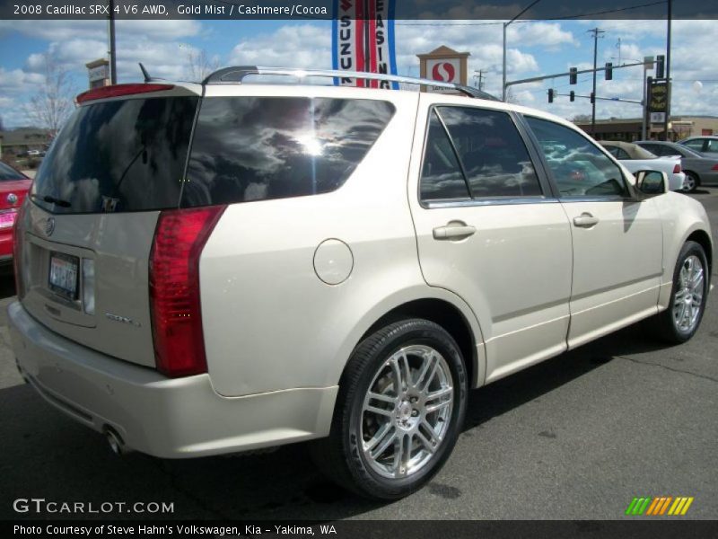 Gold Mist / Cashmere/Cocoa 2008 Cadillac SRX 4 V6 AWD
