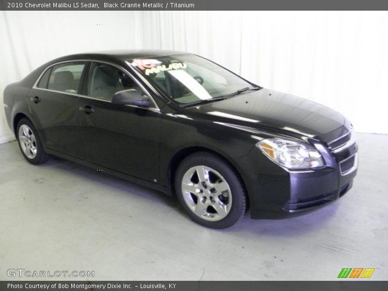 Black Granite Metallic / Titanium 2010 Chevrolet Malibu LS Sedan