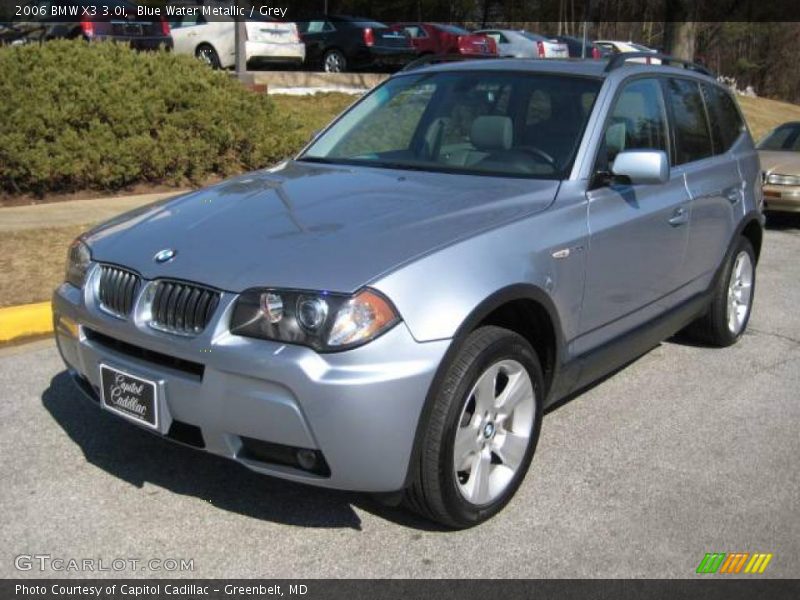 Blue Water Metallic / Grey 2006 BMW X3 3.0i