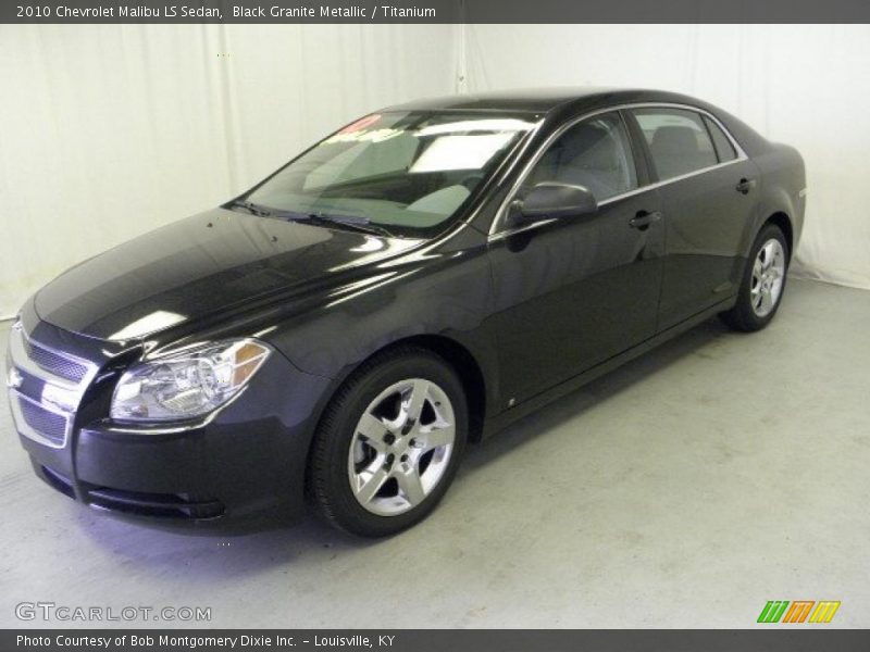Black Granite Metallic / Titanium 2010 Chevrolet Malibu LS Sedan