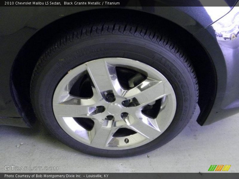Black Granite Metallic / Titanium 2010 Chevrolet Malibu LS Sedan