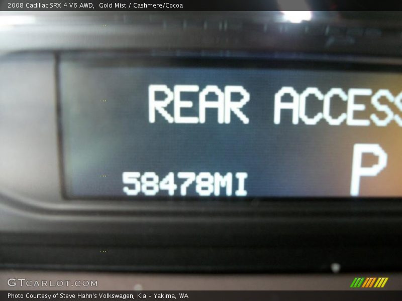 Gold Mist / Cashmere/Cocoa 2008 Cadillac SRX 4 V6 AWD