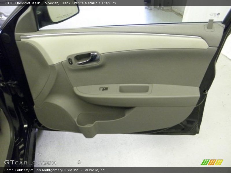 Black Granite Metallic / Titanium 2010 Chevrolet Malibu LS Sedan