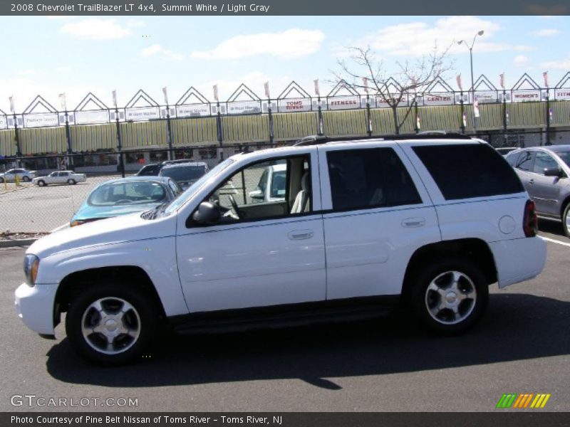 Summit White / Light Gray 2008 Chevrolet TrailBlazer LT 4x4