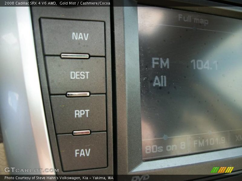 Gold Mist / Cashmere/Cocoa 2008 Cadillac SRX 4 V6 AWD
