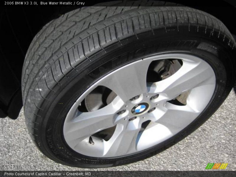Blue Water Metallic / Grey 2006 BMW X3 3.0i