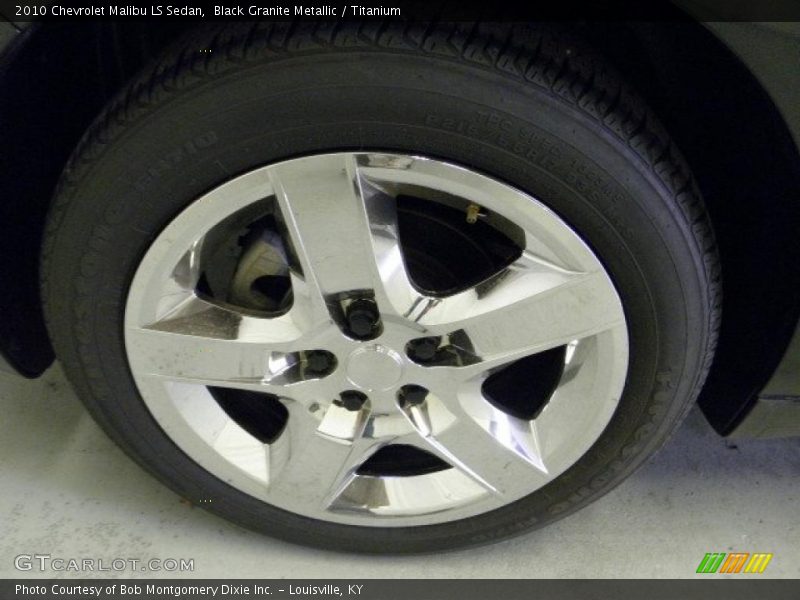 Black Granite Metallic / Titanium 2010 Chevrolet Malibu LS Sedan