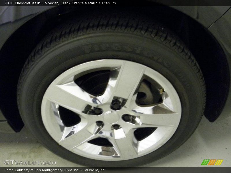 Black Granite Metallic / Titanium 2010 Chevrolet Malibu LS Sedan
