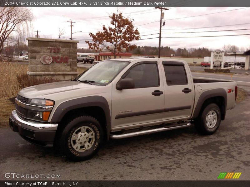 Silver Birch Metallic / Medium Dark Pewter 2004 Chevrolet Colorado Z71 Crew Cab 4x4