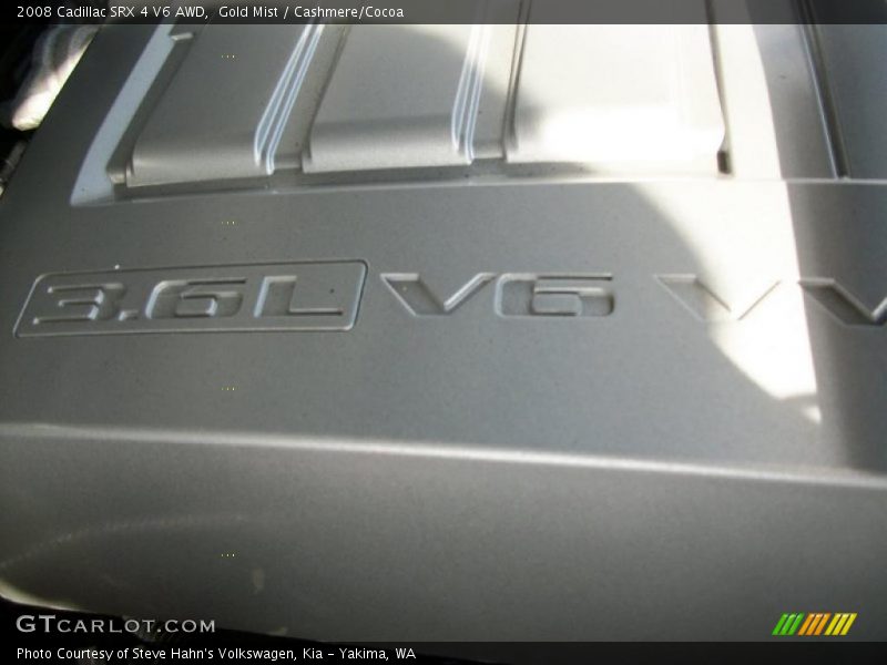 Gold Mist / Cashmere/Cocoa 2008 Cadillac SRX 4 V6 AWD