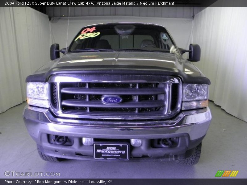 Arizona Beige Metallic / Medium Parchment 2004 Ford F250 Super Duty Lariat Crew Cab 4x4