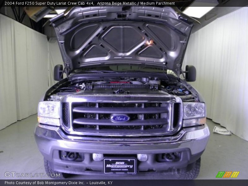 Arizona Beige Metallic / Medium Parchment 2004 Ford F250 Super Duty Lariat Crew Cab 4x4