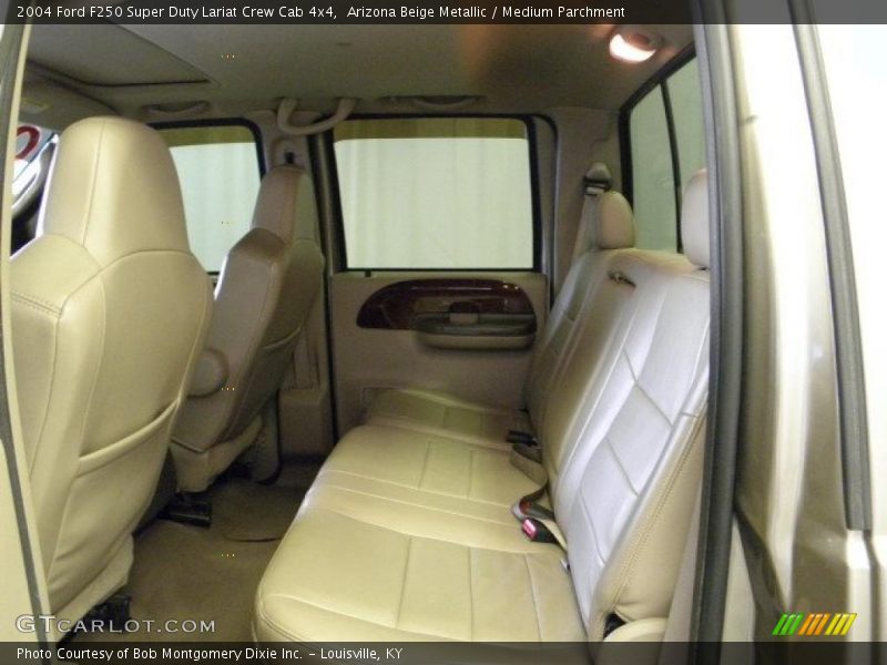 Arizona Beige Metallic / Medium Parchment 2004 Ford F250 Super Duty Lariat Crew Cab 4x4