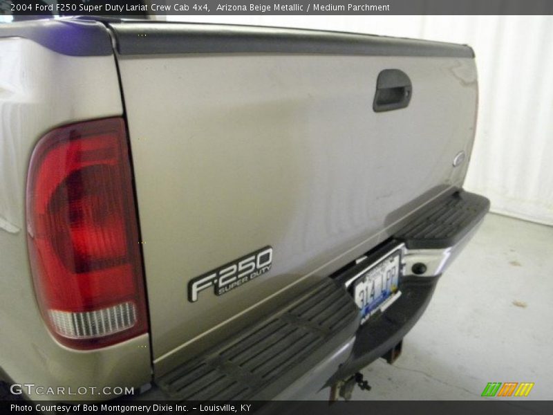 Arizona Beige Metallic / Medium Parchment 2004 Ford F250 Super Duty Lariat Crew Cab 4x4