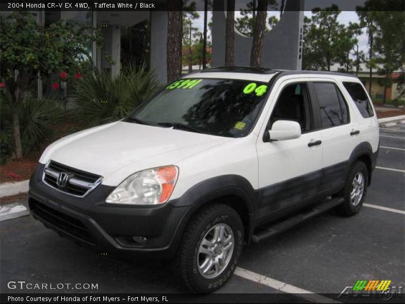 Taffeta White / Black 2004 Honda CR-V EX 4WD