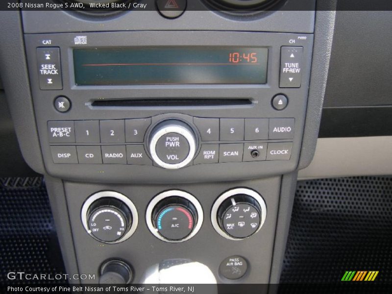 Wicked Black / Gray 2008 Nissan Rogue S AWD